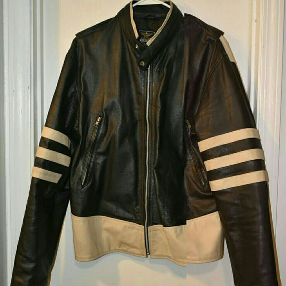 Genuine Leather Other - Wolverine Style: Men's Motorcycle Jacket